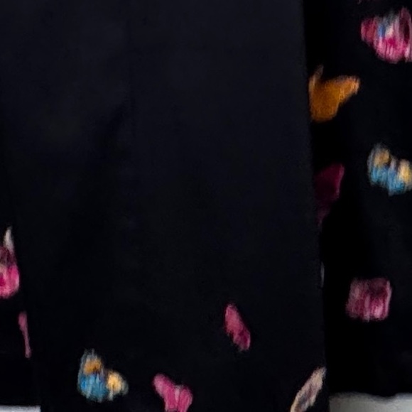 NWT Maeve by Anthropologie The Brynne 3D Spaghetti Strap Dress Black Butterfly 2 - Picture 10 of 15